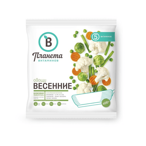 Овощи Весенние. Планета Витаминов 400г (1)